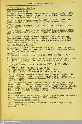 1.1. Bibliographien