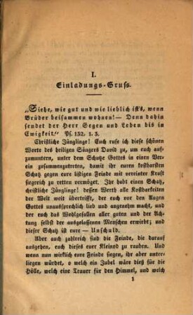 Tugend-Bündniss christlicher Jünglinge