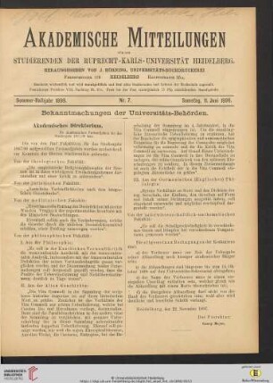 Nr. 7 (11. Juni 1898)