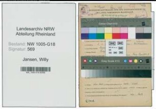 Entnazifizierung Willy Jansen , geb. 02.02.1910 (Schuhmacher)