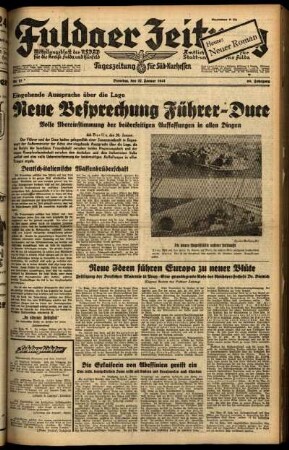 Ausgabe vom Dienstag, den 21. Januar 1941.