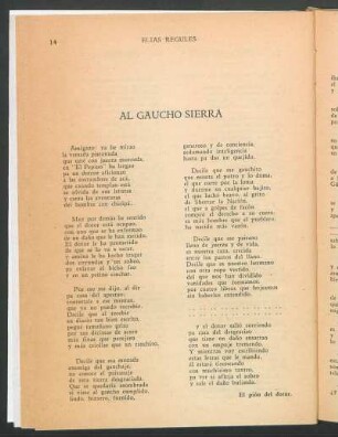 Al gaucho Sierra