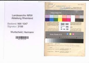 Entnazifizierung Hermann Wurtscheid , geb. 02.03.1895 (Justizbeamter)