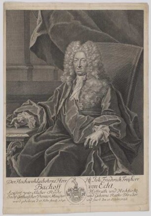 Bildnis des Joh. Friederich Bachoff von Echt