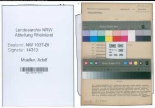 Entnazifizierung Adolf Mueller , geb. 31.07.1903 (Betriebsleiter)