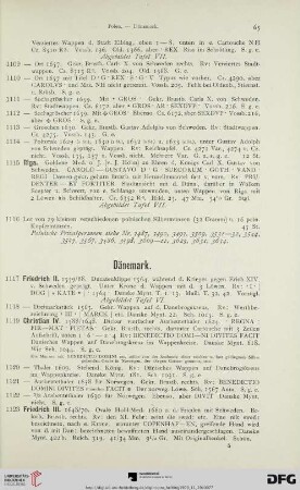 [Dänemark, Schweden, England] (Nr. 1117-1196)
