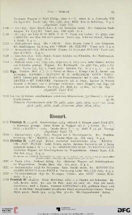 [Dänemark, Schweden, England] (Nr. 1117-1196)