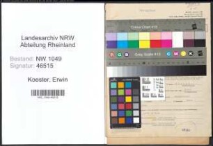 Entnazifizierung Erwin Koester , geb. 14.01.1904 (Kaufmaennischer Angestellter)