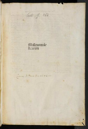 Malleus maleficarum