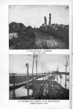 12. Überschwemmtes Gelände bei St. Pierre=Capelle.