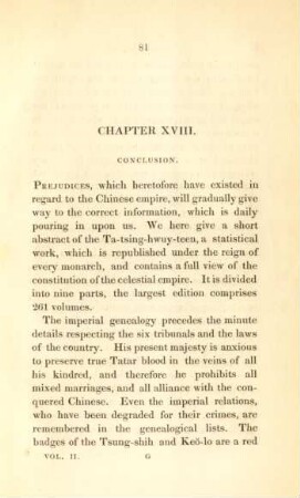 Chapter XVIII. Conclusion