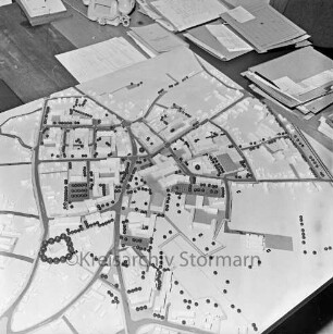 Stadtmitte: Umgestaltung: erster Entwurf: Bebauungsmodell
