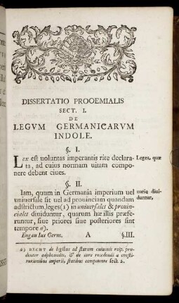 Dissertatio Prooemialis.