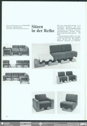 Sitzen in der Reihe : Sitzen