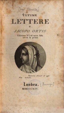 Ultime lettere di Jacopo Ortis