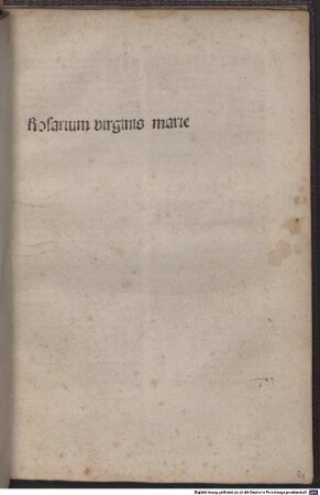 Rosarium virginis Mariae
