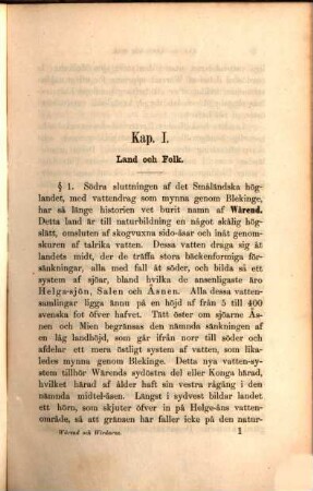Wärend och Wirdarne : ett försök i Svensk ethnologi, 1