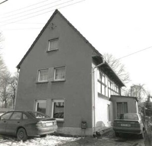 Schönberg-Tettau, Waldenburger Straße 38. Häuslerhaus (um 1760/70). Straßenansicht