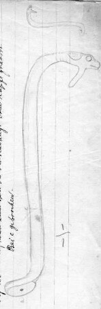 Fragment eines Gefäßhenkels in Form einer Schlange