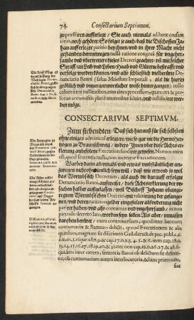 Consectarium Septimum.
