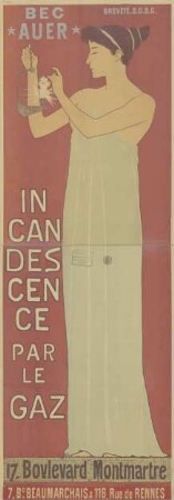 Incandescence par le Gaz. 17. Boulevard Montmartre