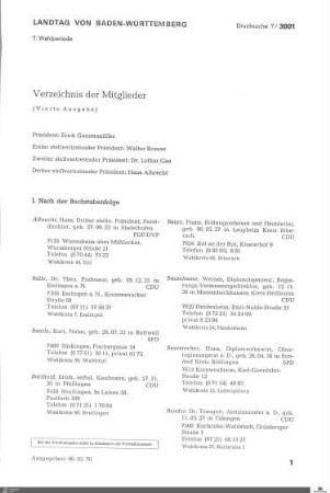 Drucksachen 3001-3200: Anträge, Anfragen, Gesetzentwürfe