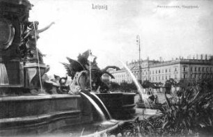 Leipzig: Mendebrunnen, Hauptpost
