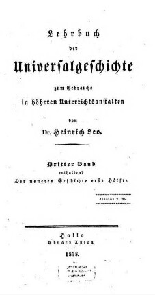 Bd. 3: Neuere Geschichte
