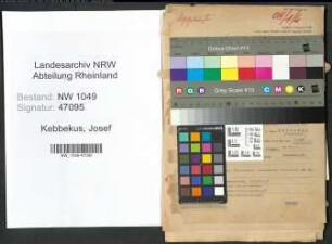 Entnazifizierung Josef Kebbekus , geb. 28.04.1897 (Justizbeamter)