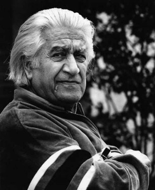 Sergiu Celibidache (1912-1996; Dirigent). Salzau, 1987