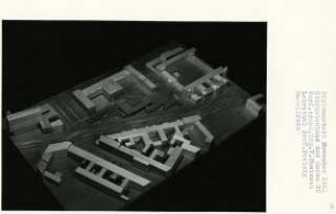 Studentenhaus und Mensa TU, Berlin-Charlottenburg (Diplomarbeit bei Peter Poelzig): Modellfoto