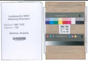 Entnazifizierung Amanda Brehme , geb. 01.07.1894 ()