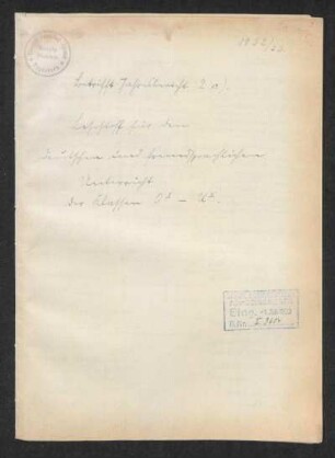 1932/33: Jahresbericht ... - 1932/33