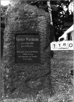 Grabstein 1180 [Hahn S. 226 Grab-Nr. 1649]