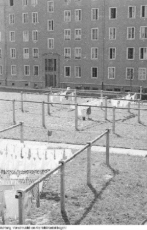 Dresden Striesen. Bau, Januar 1958 - Januar 1959