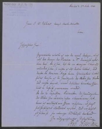 Brief an Friedrich Wilhelm Jähns : 17.02.1866