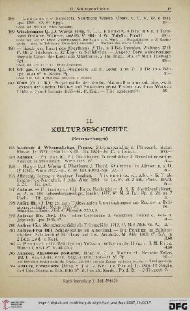 II. Kulturgeschichte (Nr.193-760)