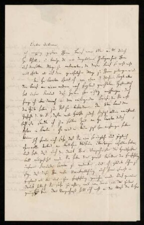 Nr. 3: Brief von Heinrich Ewald an August Dillmann, Tübingen, 1.5.1847