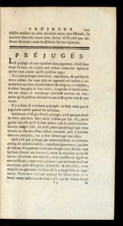 Préjugés