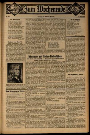 Zweite Ausgabe vom Sonntag, den 01. Februar 1931.