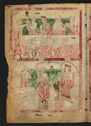 Miniatur: Gastmahl der Dido