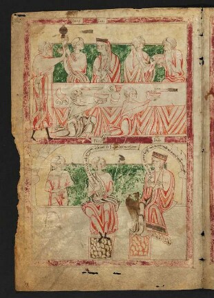 Miniatur: Gastmahl der Dido
