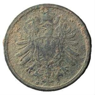 Fundmünze, 2 Pfennig, 1875