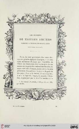 2. Pér. 20.1879: Les dessins de maîtres anciens exposés à l'École des Beaux-Arts, 4