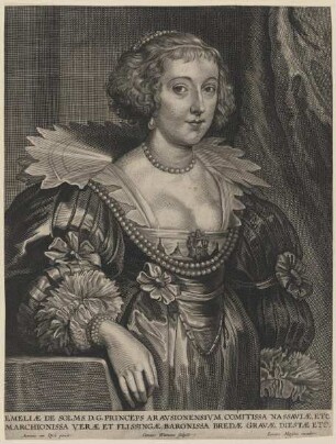 Bildnis der Emeliae de Solms
