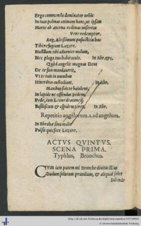 Actus Quintus