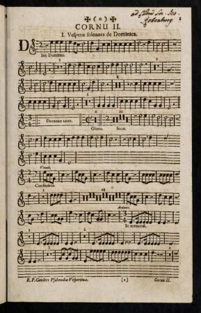 1-5, I. Vesperae solennes de Dominica