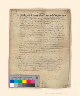 Kurfürstliche Kommissarien entscheiden in einer Auseinandersetzung zwischen dem Domkapitel zu Brandenburg und dessen Dorfschaften Barnewitz, Marzahne, Tremmen, Zachow, Garlitz, Gräningen, Buckow und Mützlitz wegen der Dienste, Holzungs- und Mastgerechtigkeit.