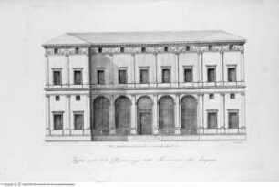 Opere architettoniche di Raffaello Sanzio, incise e dichiarate dall'Architetto Carlo Pontani. Roma, 1845Loggia der Villa Farnesina - Opere architettoniche di Raffaello Sanzio, Rom 1845