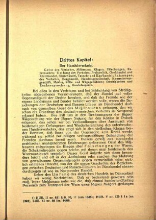 Drittes Kapitel: Der Handelsverkehr.